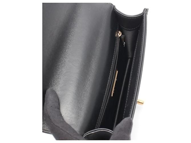 Borsa a tracolla Chanel COCO Embossed Small Flap Nero - vista 3