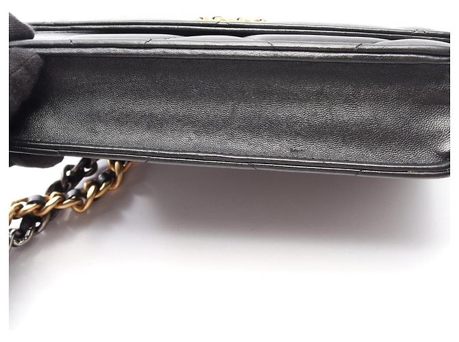 Bolso de Hombro Chanel 19 Dixneuf Matelassé Negro - vista 11