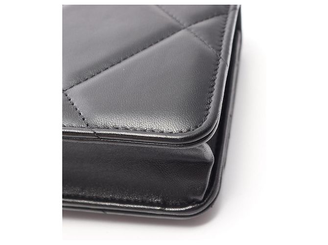 Bolso de Hombro Chanel 19 Dixneuf Matelassé Negro - vista 12