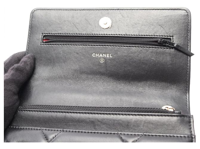 Bolso de Hombro Chanel 19 Dixneuf Matelassé Negro - vista 8
