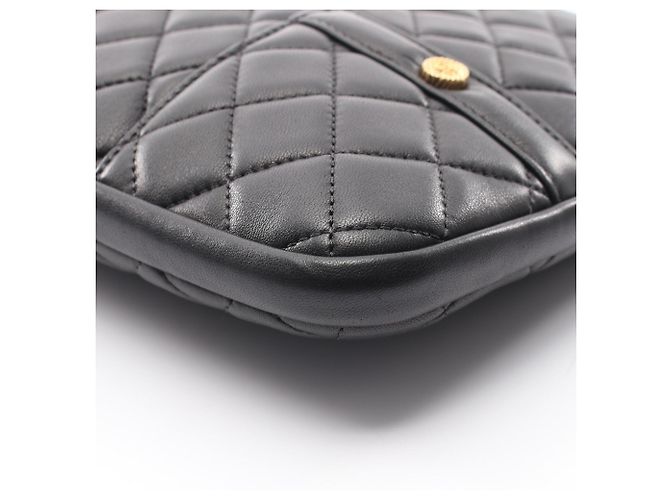 Timeless Borsa a tracolla Chanel in agnello nero - vista 6