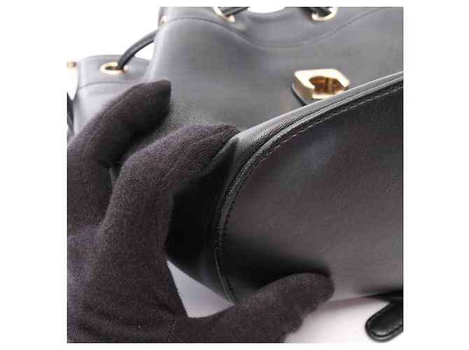 Zaino/Borsa Chanel Coco Mark Chain Nero - vista 10