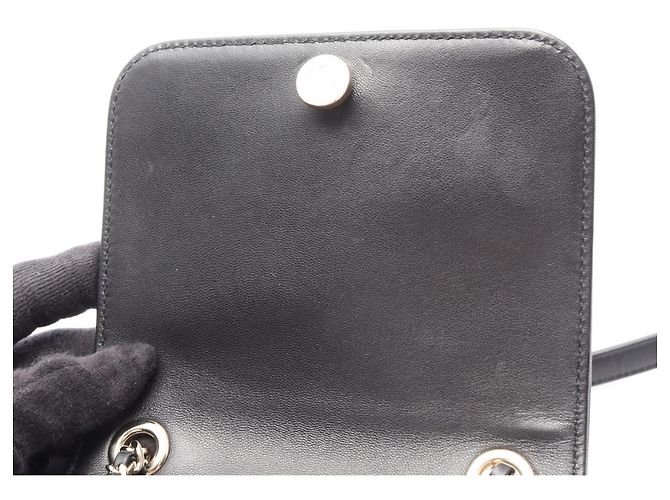 Zaino/Borsa Chanel Coco Mark Chain Nero - vista 7