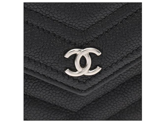 Borsa a tracolla Chanel Chevron V-Stitch Nero - vista 10