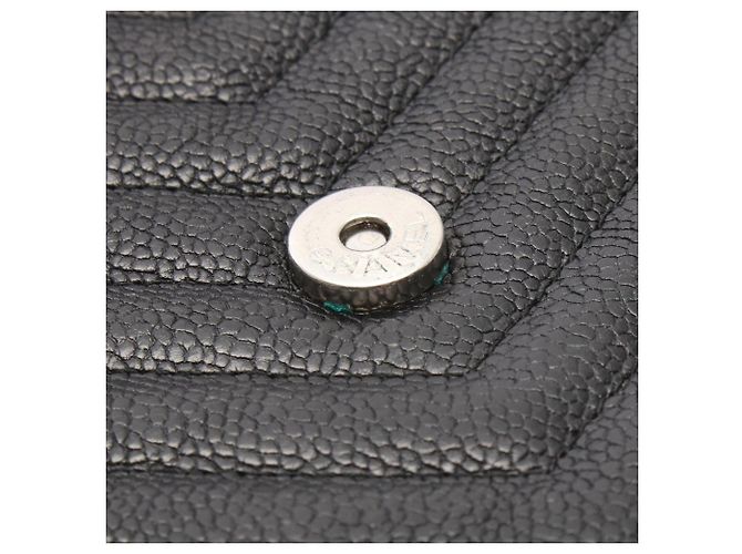 Borsa a tracolla Chanel Chevron V-Stitch Nero - vista 6