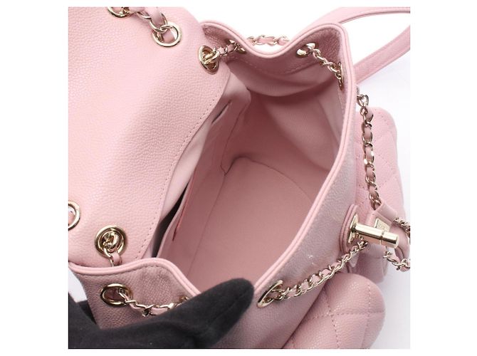 Piccolo zaino/borsa a mano Chanel in rosa - vista 3
