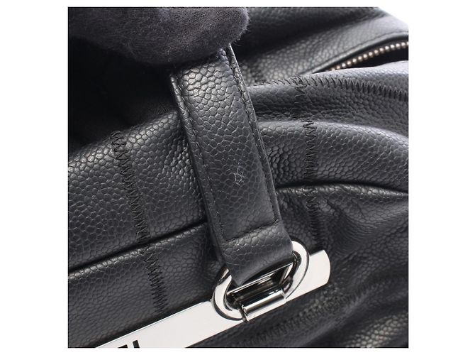 Borsa Chanel Chocolate Bar Boston Bag Nero - vista 7