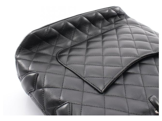 Borsa Tote Chanel Cambon Line Medium Nero - vista 13