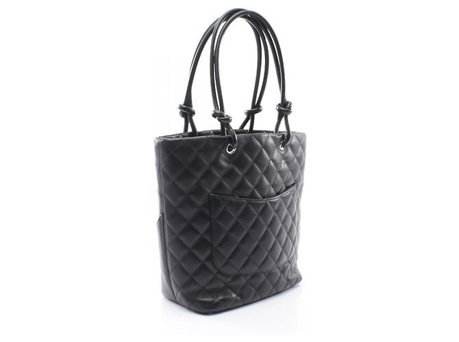 Borsa Tote Chanel Cambon Line Medium Nero - vista 2