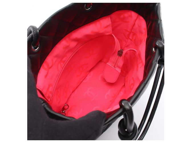 Borsa Tote Chanel Cambon Line Medium Nero - vista 3