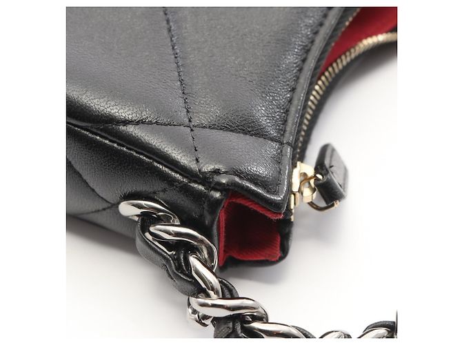 Chanel 19 Matelassé Small Hobo Schultertasche Schwarz - Ansicht 7