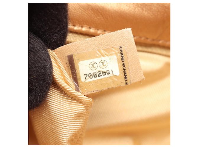 Borsa a Spalla Chanel Chocolate Bar D'oro - vista 5