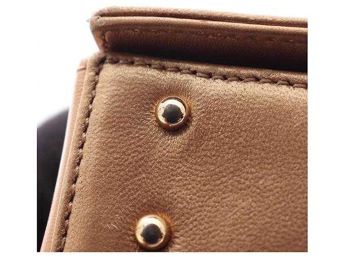 Borsa a Spalla Chanel Chocolate Bar D'oro - vista 7