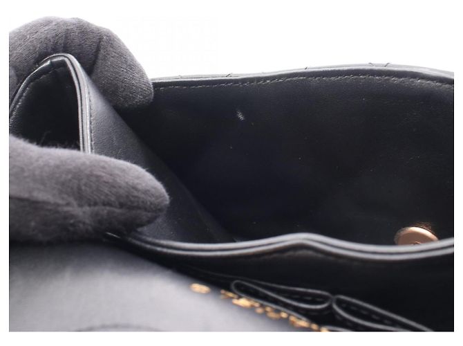 Chanel Matelassé Double Flap Schultertasche Schwarz - Ansicht 15