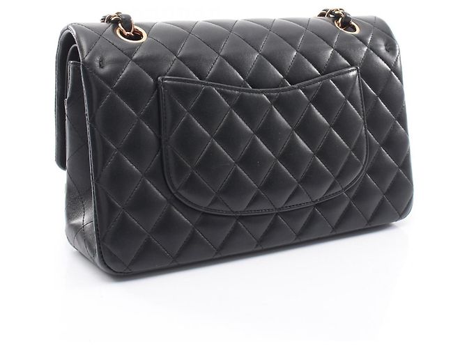 Chanel Matelassé Double Flap Schultertasche Schwarz - Ansicht 2