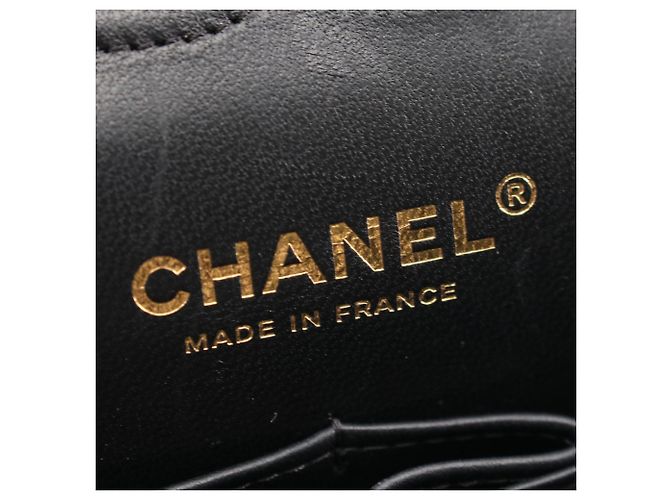 Chanel Matelassé Double Flap Schultertasche Schwarz - Ansicht 4