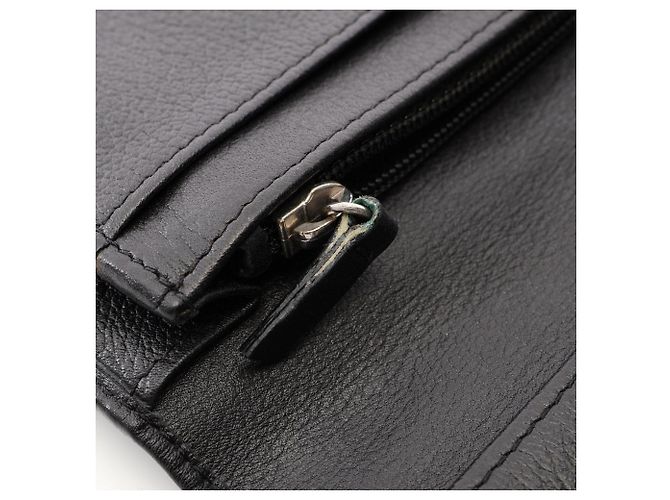Portafoglio lungo con zip Chanel Butterfly Camellia Nero - vista 7