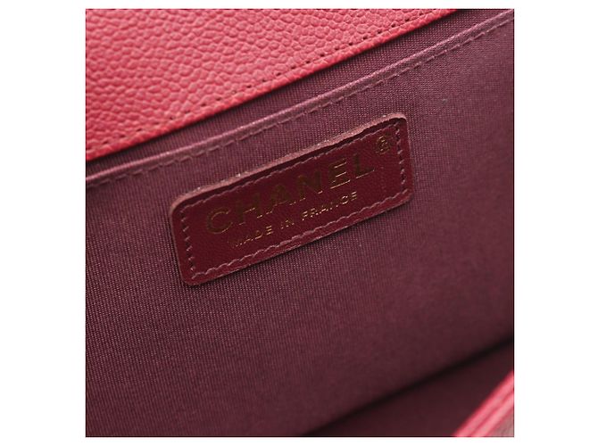 Borsa a tracolla Chanel Boy in Bordeaux Bordò - vista 4