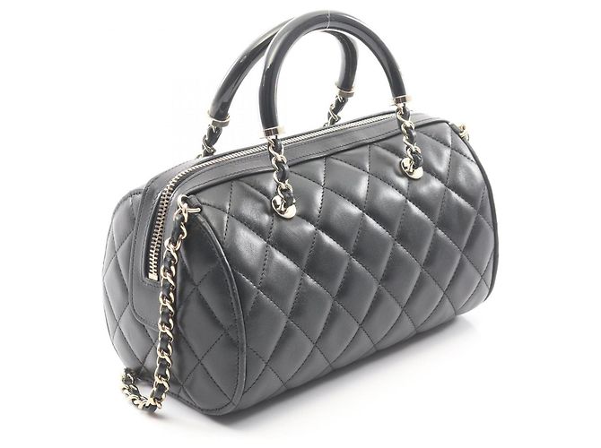 Chanel Matelassé 2-Way Handtasche Schwarz - Ansicht 2