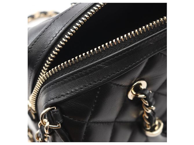 Chanel Matelassé 2-Way Handtasche Schwarz - Ansicht 8