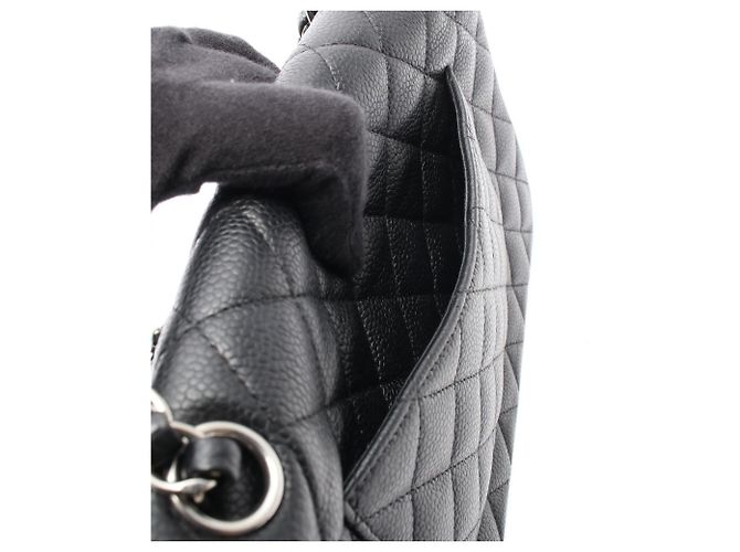 Timeless Borsa a tracolla Chanel Matelassé Double Flap Nero - vista 6