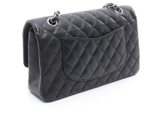 Borsa a tracolla Chanel Matelassé Double Flap Nero - vista 2