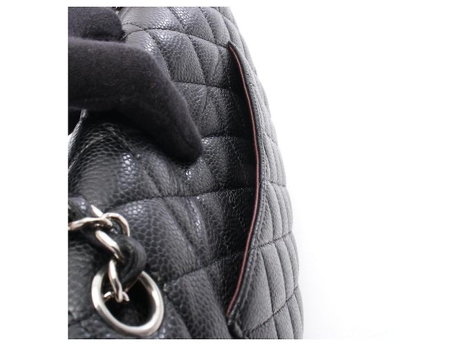 Borsa a tracolla Chanel Matelassé Double Flap Nero - vista 6