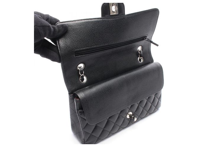 Borsa a tracolla Chanel Matelassé Double Flap Nero - vista 7