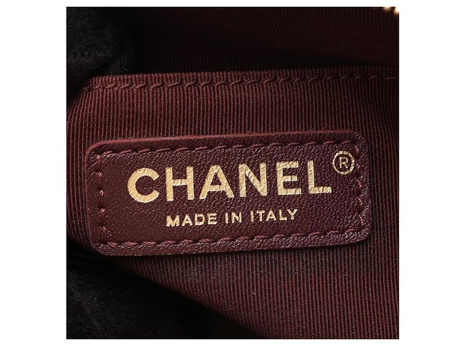 Chanel Matelassé Camera Bag Black Dark red - view 5