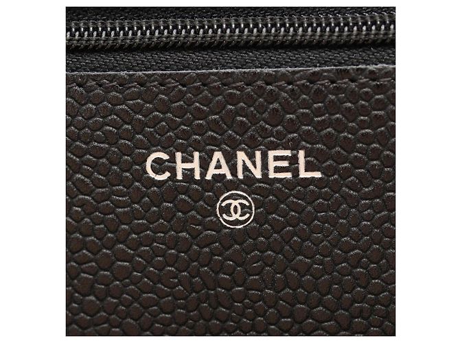 Timeless Borsa a tracolla Chanel Matelassé in pelle Caviar Nero - vista 5