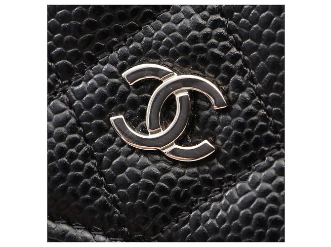 Timeless Borsa a tracolla Chanel Matelassé in pelle Caviar Nero - vista 8