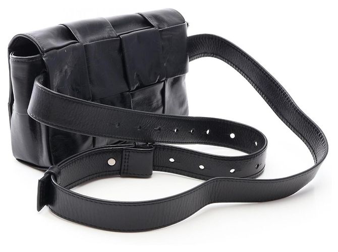 Borsa a tracolla Cassette Bottega Veneta Nero - vista 2