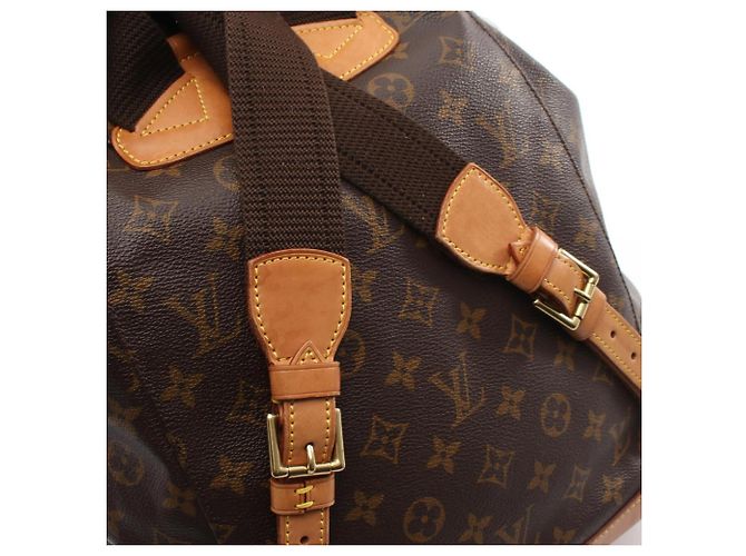Zaino/Borsa Louis Vuitton Montsouris GM Marrone - vista 10