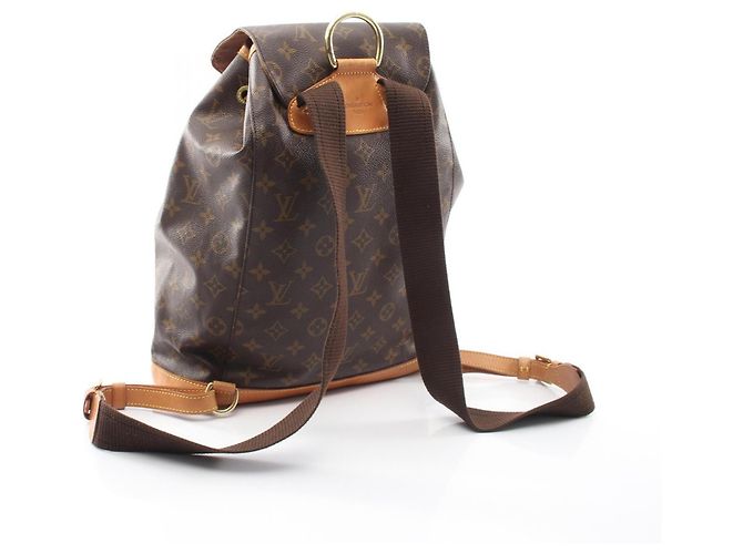 Zaino/Borsa Louis Vuitton Montsouris GM Marrone - vista 2