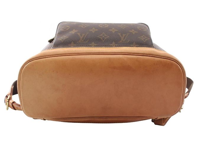 Zaino/Borsa Louis Vuitton Montsouris GM Marrone - vista 7