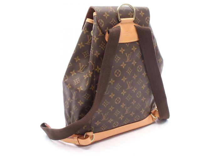 Zaino/Borsa Louis Vuitton Montsouris GM Marrone - vista 2