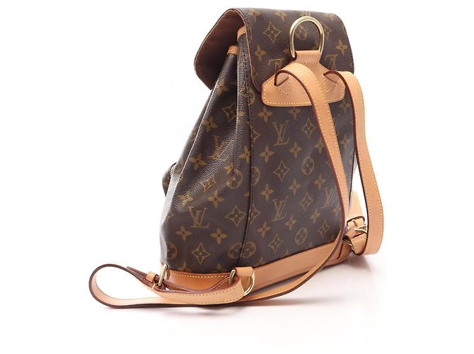 Zaino/Borsa Louis Vuitton Montsouris MM Marrone - vista 2