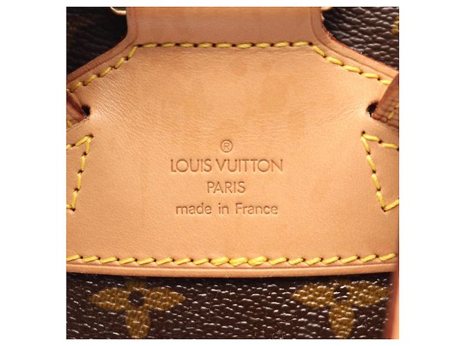Zaino/Borsa Louis Vuitton Montsouris MM Marrone - vista 4