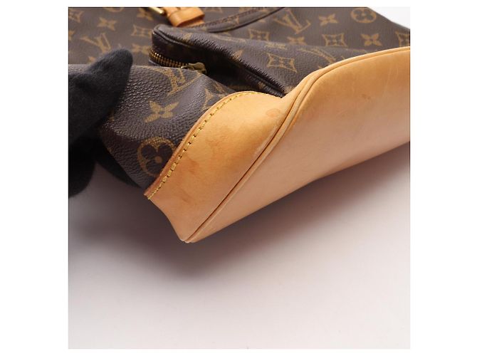 Zaino/Borsa Louis Vuitton Montsouris GM Monogram Marrone - vista 12