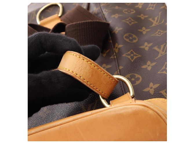 Zaino/Borsa Louis Vuitton Montsouris GM Monogram Marrone - vista 17