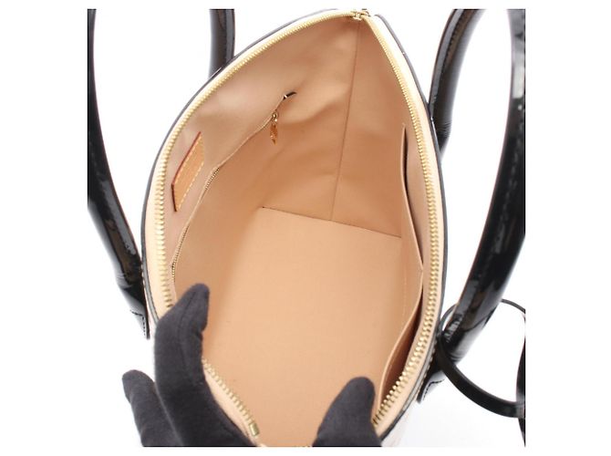 Louis Vuitton Lockit PM Handtasche Schwarz Beige - Ansicht 3