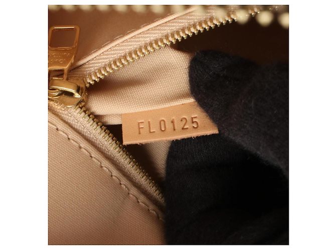 Louis Vuitton Lockit PM Handtasche Schwarz Beige - Ansicht 5