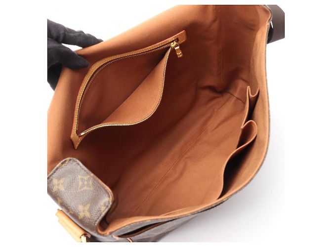Borsa a Spalla Louis Vuitton Abesses Marrone Monogramma - vista 3
