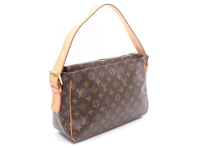 Borsa a Spalla Louis Vuitton Vivacite GM Marrone Monogramma - vista 2