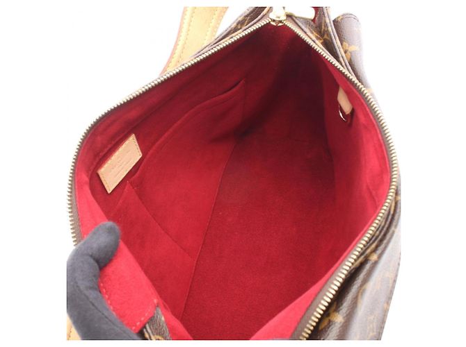 Borsa a Spalla Louis Vuitton Vivacite GM Marrone Monogramma - vista 3