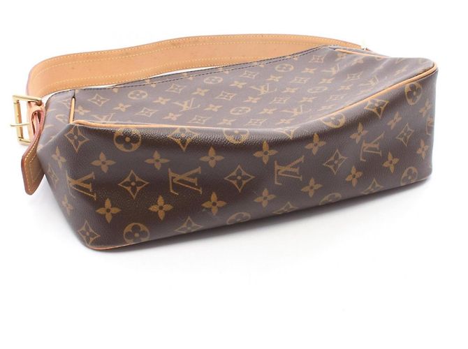 Borsa a Spalla Louis Vuitton Vivacite GM Marrone Monogramma - vista 7