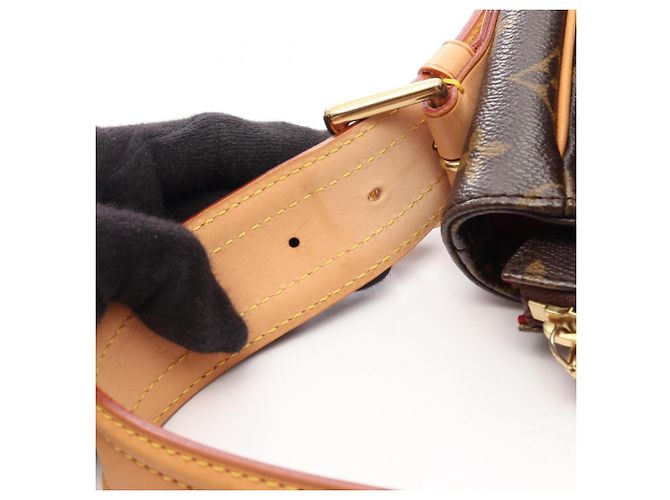Borsa a tracolla Louis Vuitton Vivacite GM Monogram Marrone Monogramma - vista 15