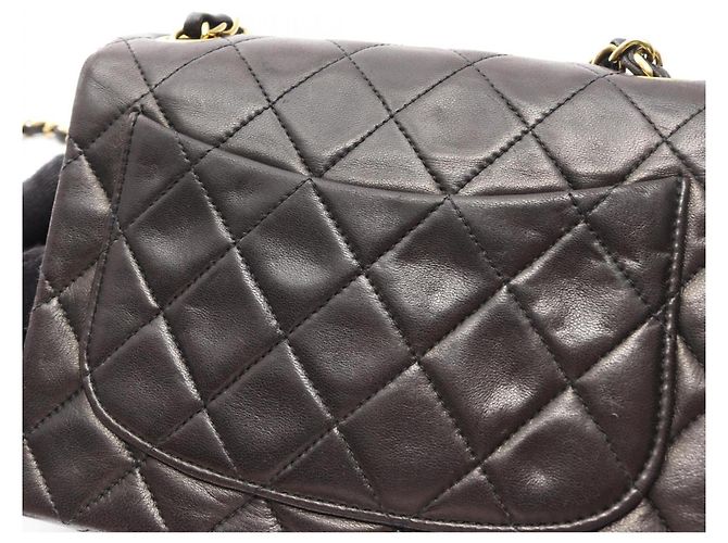 Borsa a Spalla Chanel Mini Matelassé Nero - vista 14
