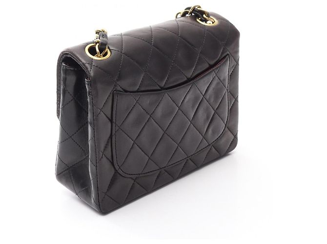 Borsa a Spalla Chanel Mini Matelassé Nero - vista 2