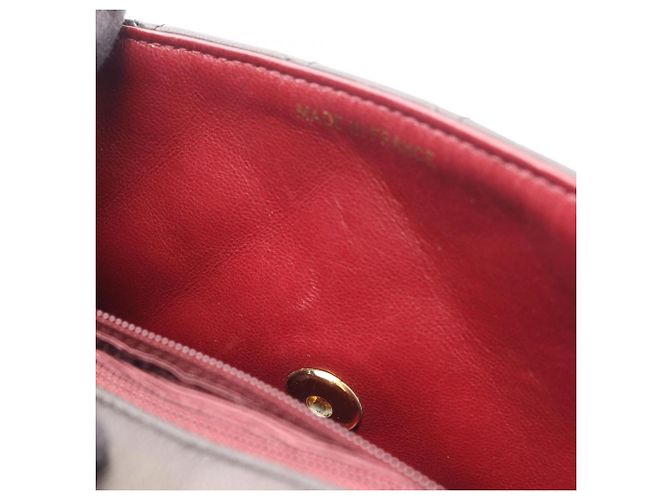 Borsa a Spalla Chanel Mini Matelassé Nero - vista 6